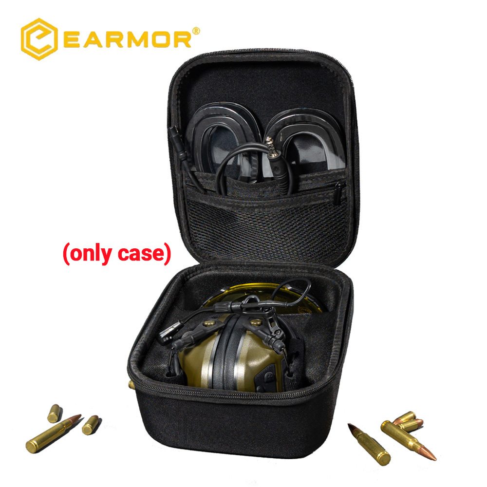 Headphone Case Hard - EARMOR Hartschalen-Aufbewahrungstasche für taktische Kopfhörer, tragbare,