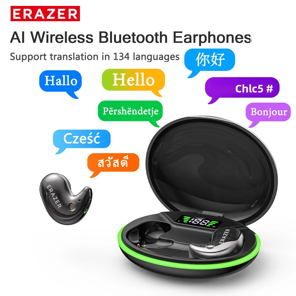 Earbuds Charging Case - EARZER XF58 In-Ear Bluetooth-Kopfhörer mit Mikrofon,