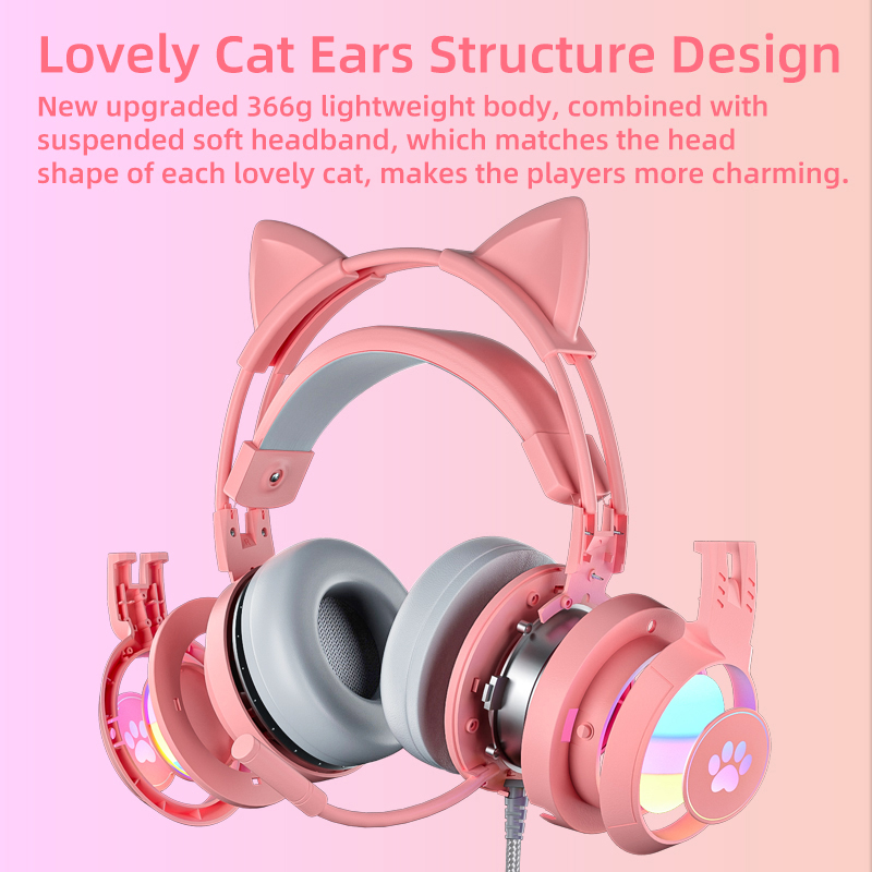 Rosa Gaming-Headset für PC, PS – Gaming Headset Rgb Bewertung und Preis