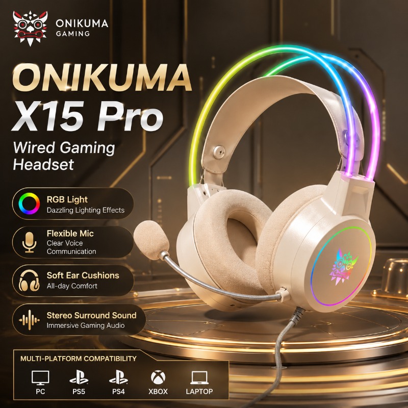 ONIKUMA X15 Pro Gaming-Headset – Gaming Headset Rgb Bewertung und Preis